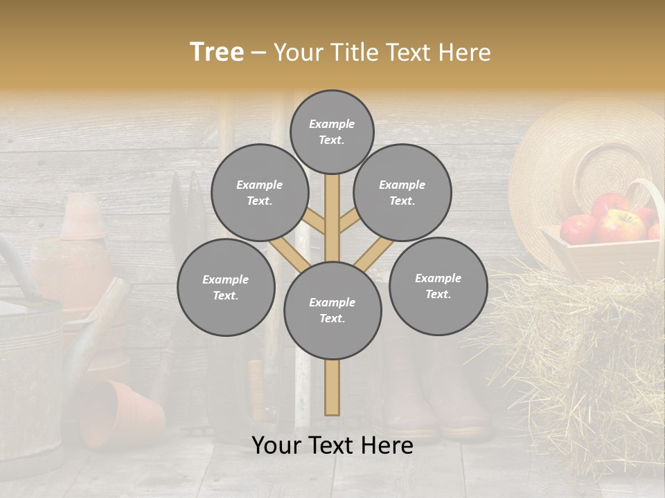 Basket Work Fork PowerPoint Template