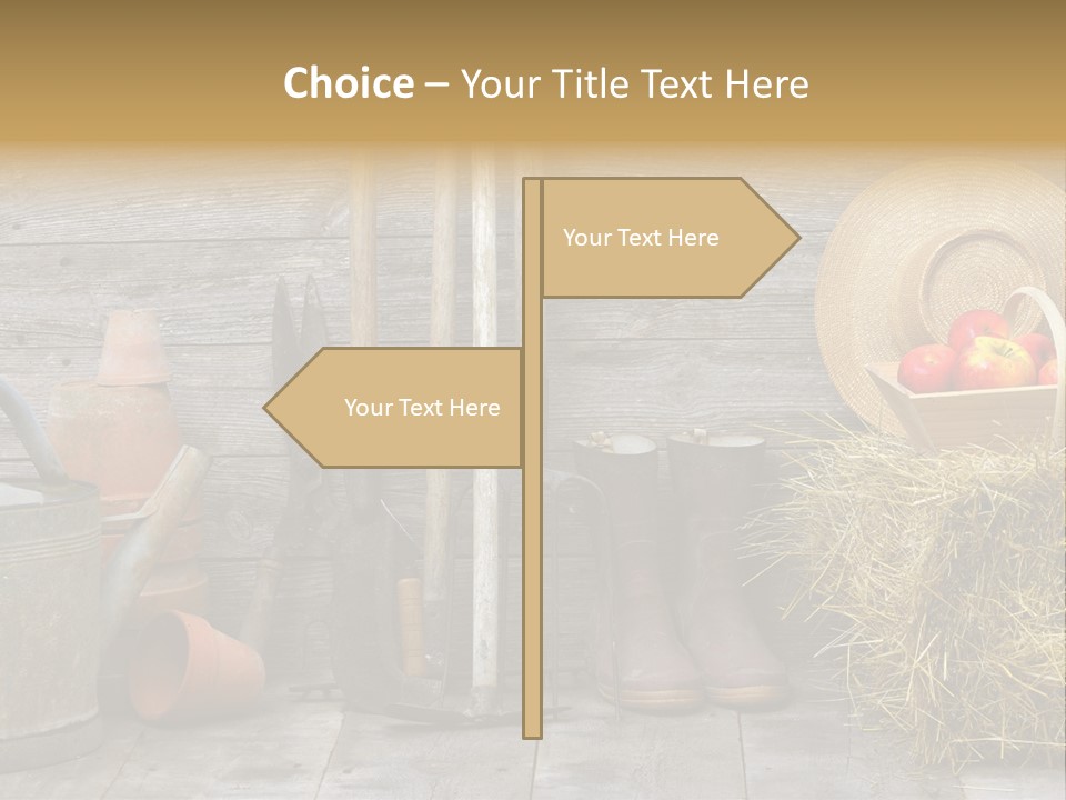 Basket Work Fork PowerPoint Template