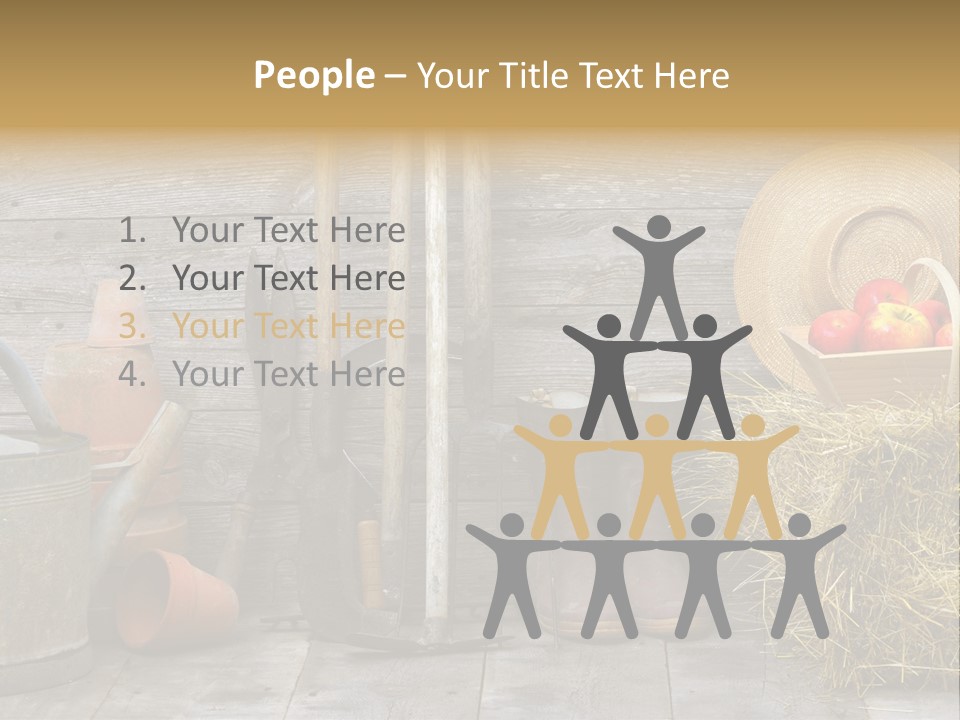 Basket Work Fork PowerPoint Template