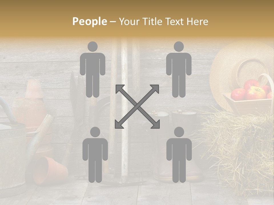 Basket Work Fork PowerPoint Template