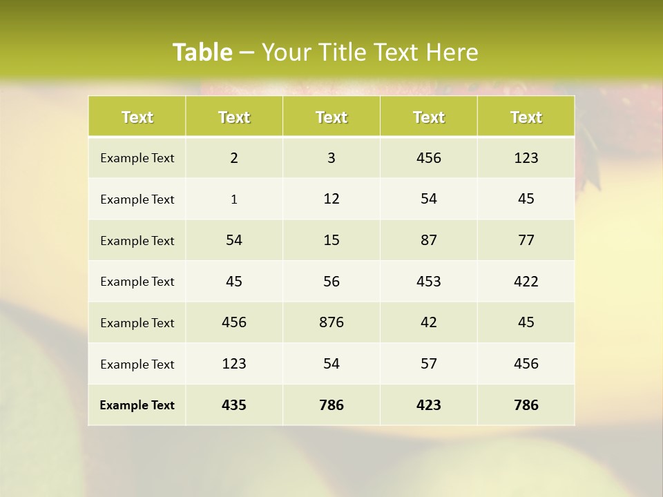 Food Yellow Energy PowerPoint Template