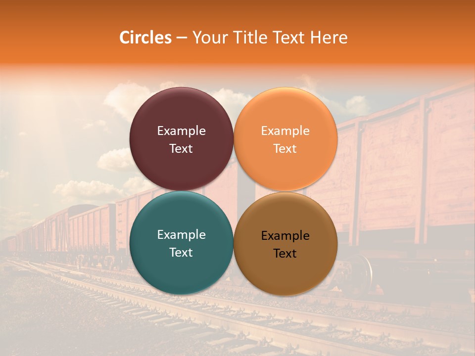 Station Clouds Railing PowerPoint Template