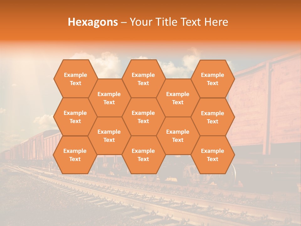 Station Clouds Railing PowerPoint Template