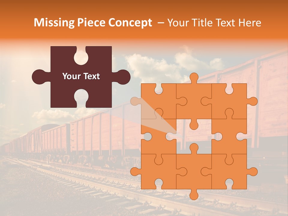 Station Clouds Railing PowerPoint Template