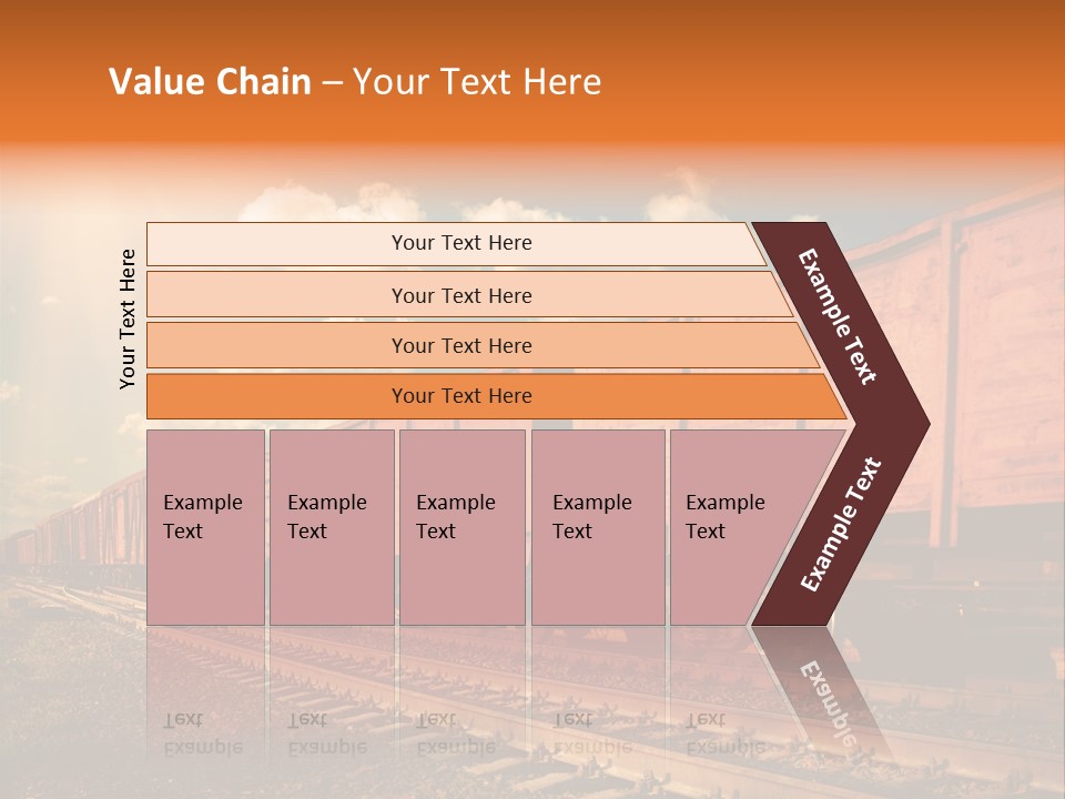 Station Clouds Railing PowerPoint Template