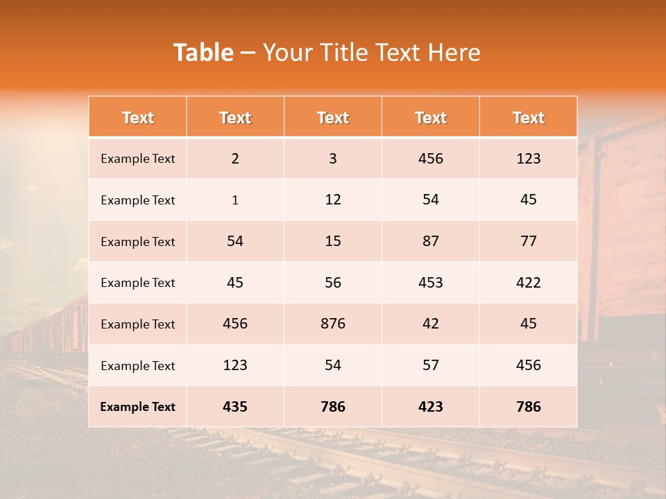 Station Clouds Railing PowerPoint Template