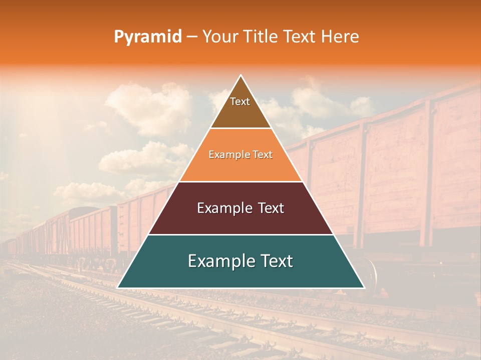 Station Clouds Railing PowerPoint Template