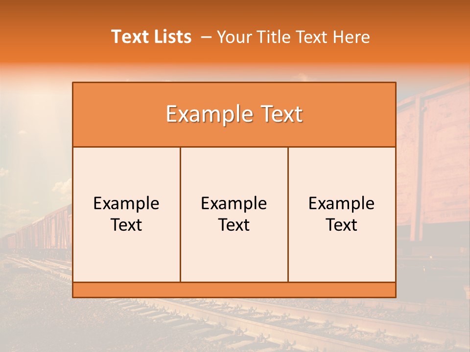 Station Clouds Railing PowerPoint Template