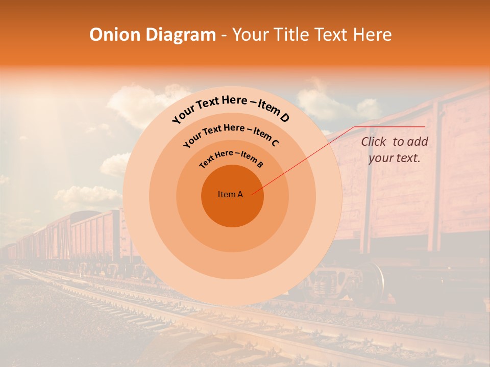 Station Clouds Railing PowerPoint Template