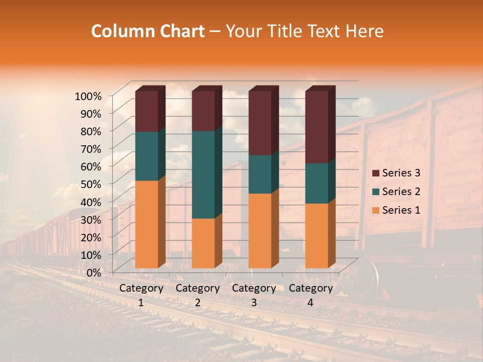 Station Clouds Railing PowerPoint Template