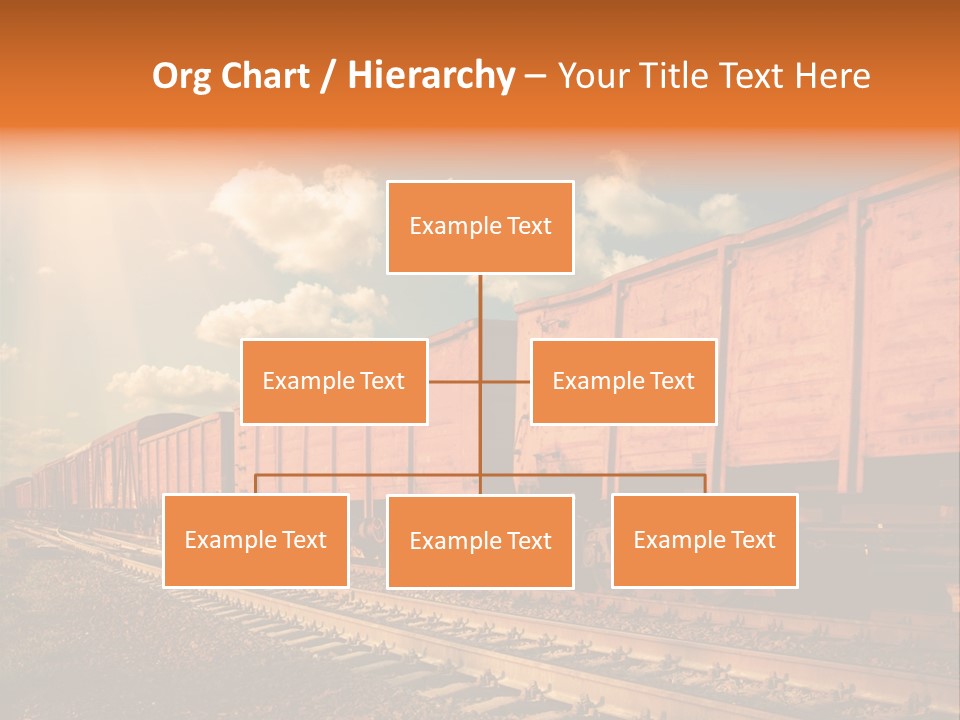 Station Clouds Railing PowerPoint Template