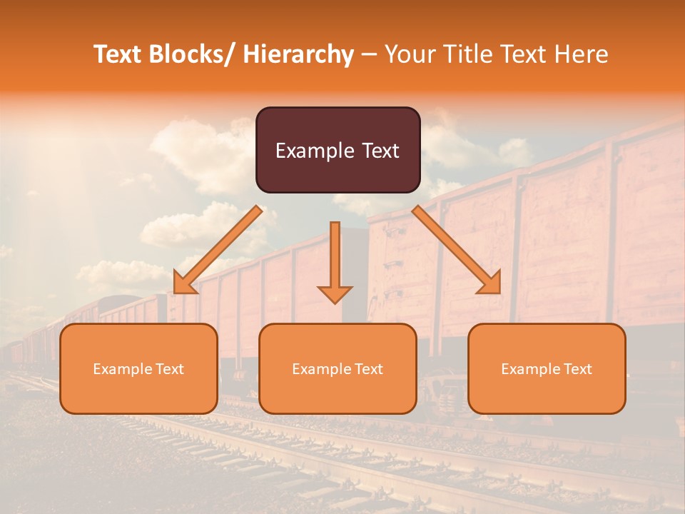 Station Clouds Railing PowerPoint Template