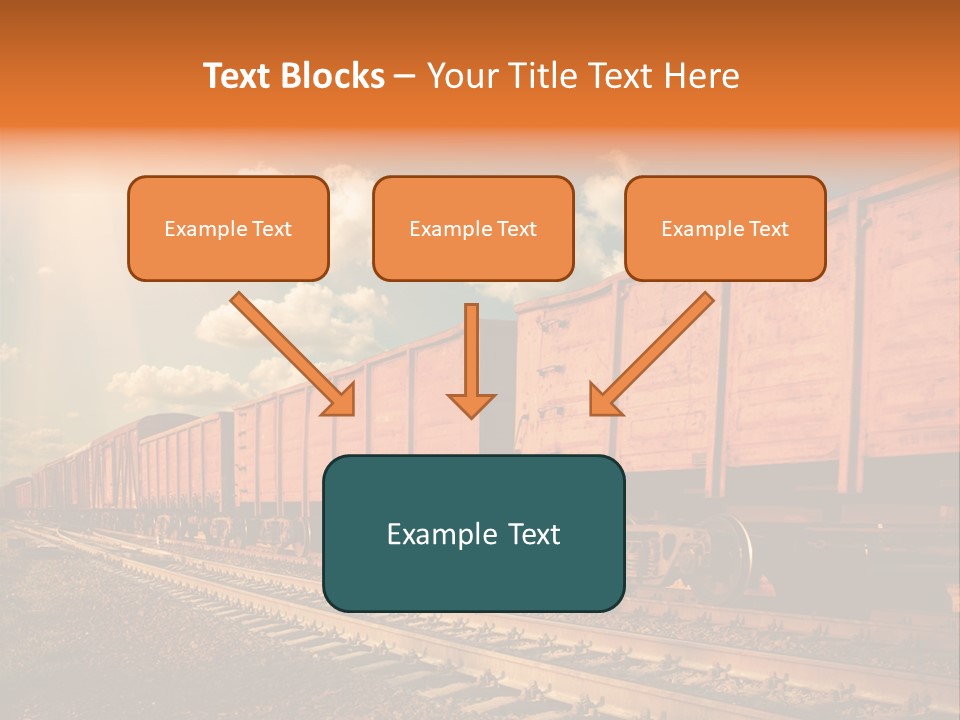 Station Clouds Railing PowerPoint Template