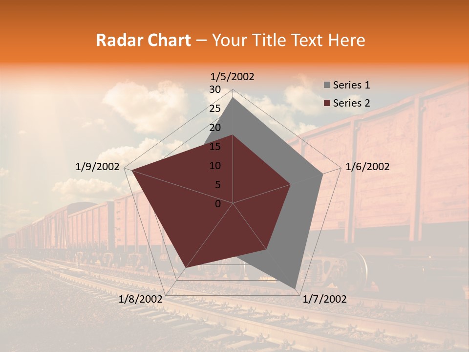 Station Clouds Railing PowerPoint Template