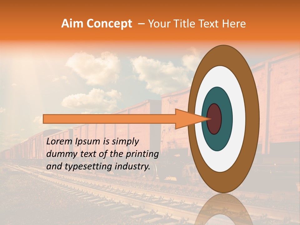 Station Clouds Railing PowerPoint Template