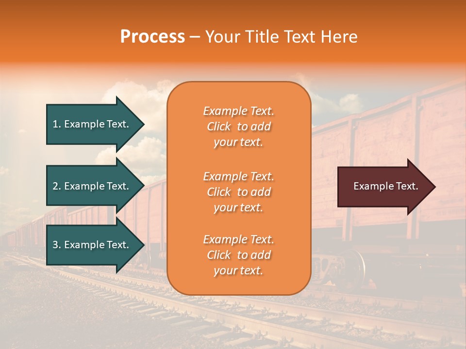 Station Clouds Railing PowerPoint Template