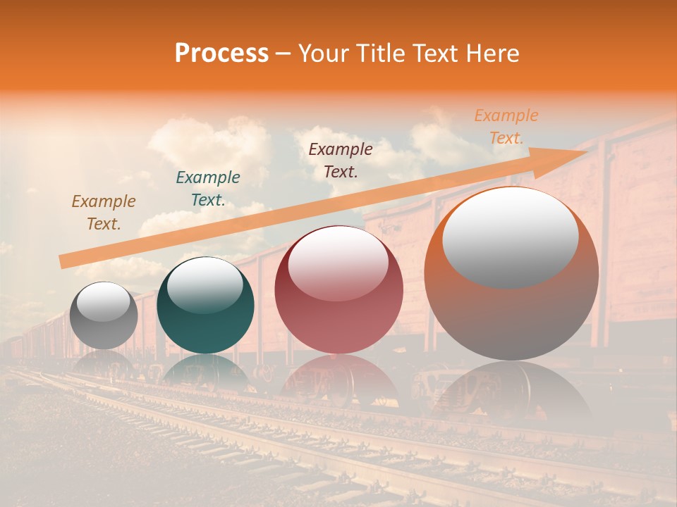 Station Clouds Railing PowerPoint Template