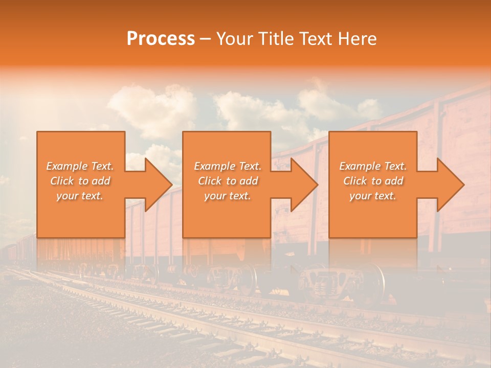 Station Clouds Railing PowerPoint Template