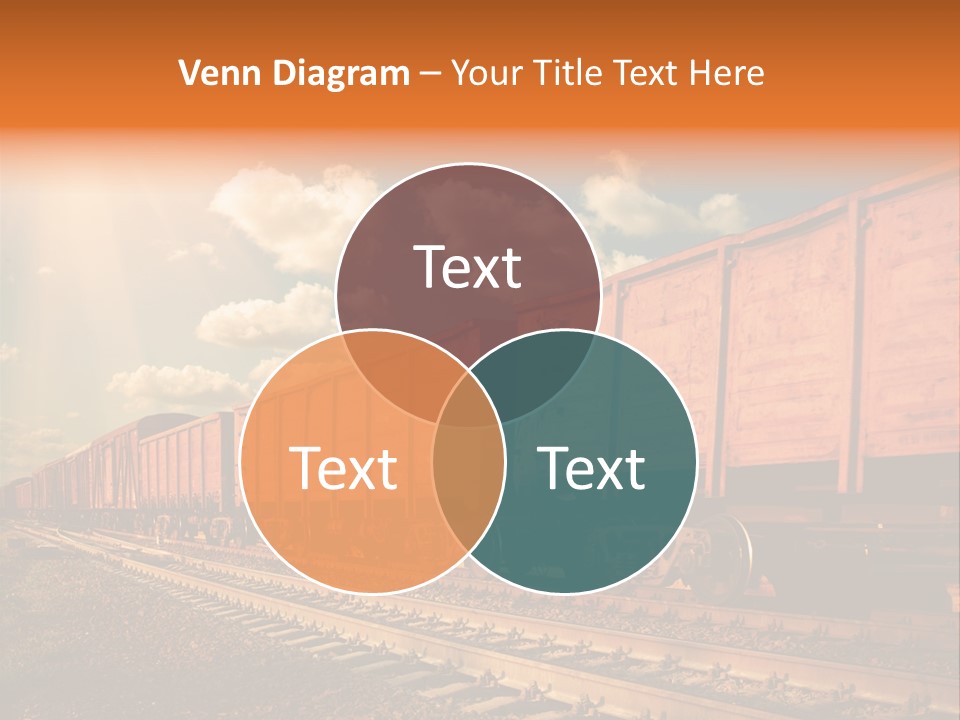 Station Clouds Railing PowerPoint Template
