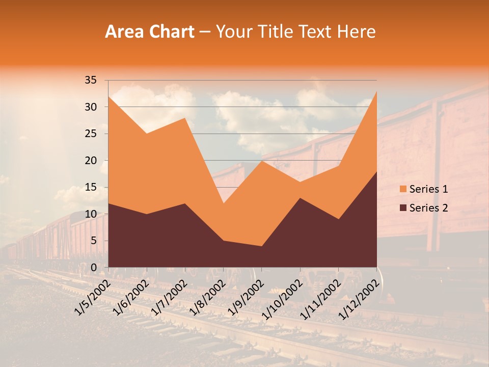 Station Clouds Railing PowerPoint Template