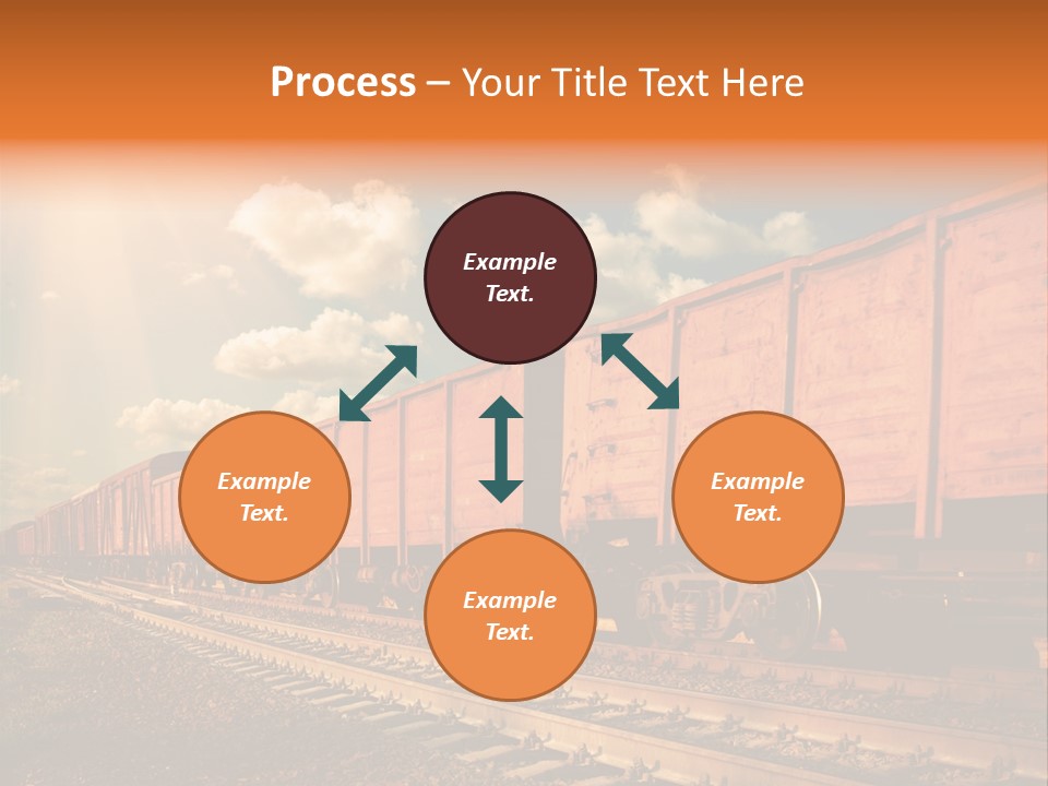 Station Clouds Railing PowerPoint Template