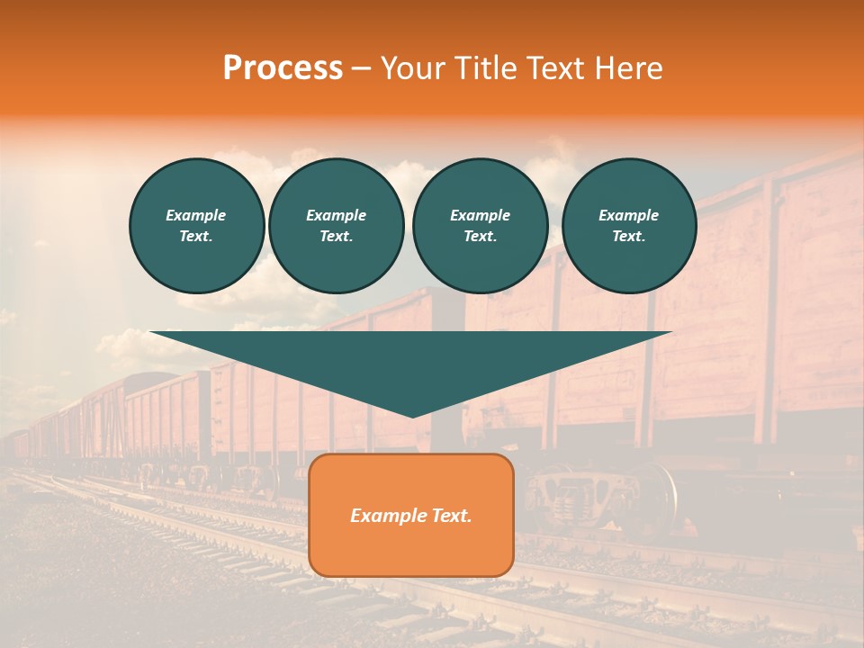 Station Clouds Railing PowerPoint Template