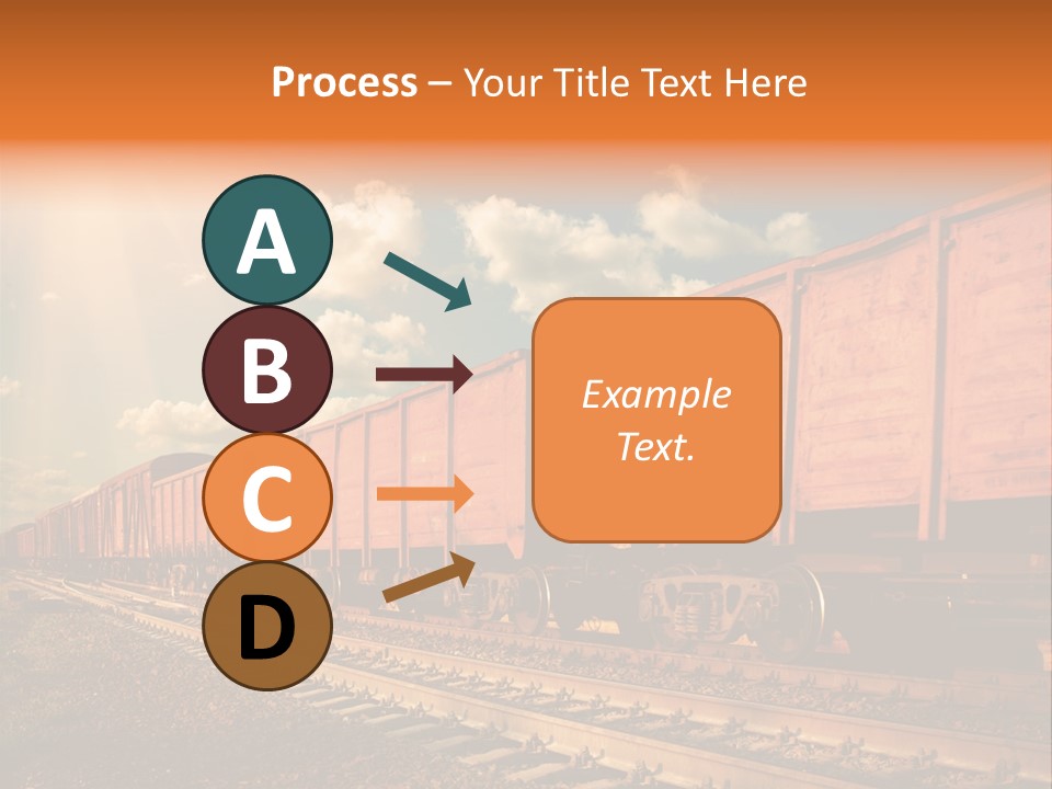 Station Clouds Railing PowerPoint Template