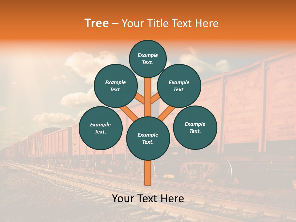 Station Clouds Railing PowerPoint Template