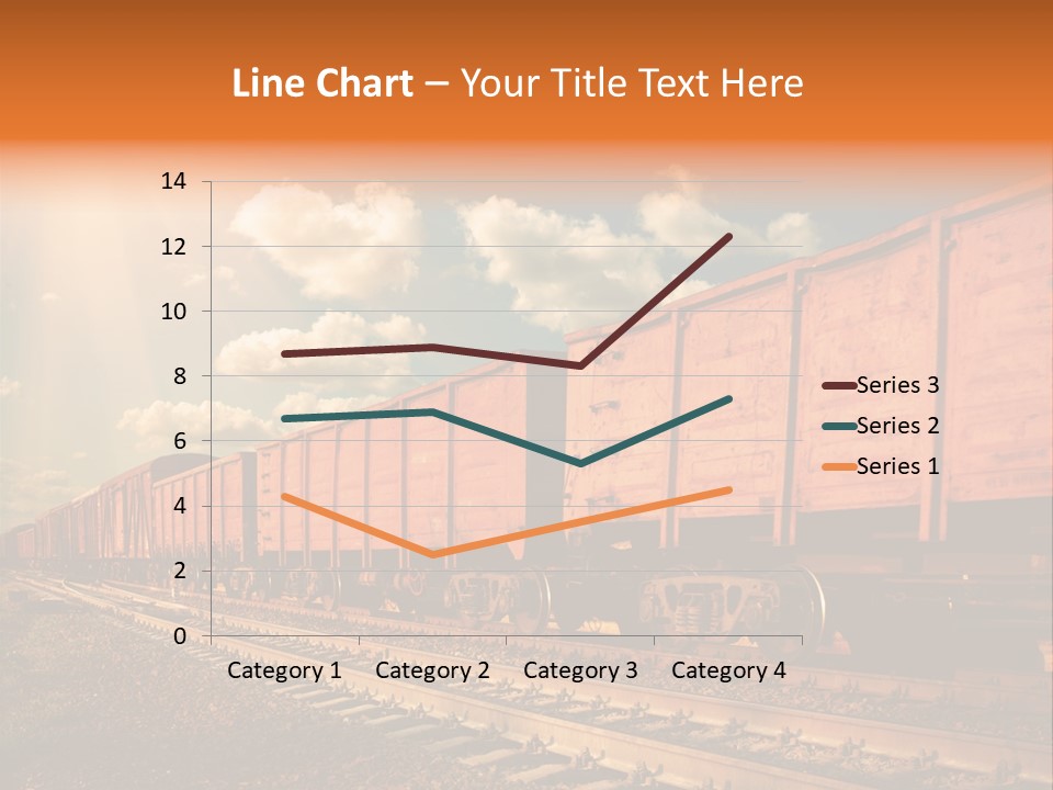 Station Clouds Railing PowerPoint Template