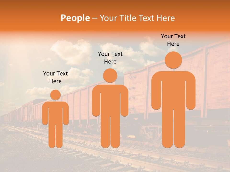 Station Clouds Railing PowerPoint Template