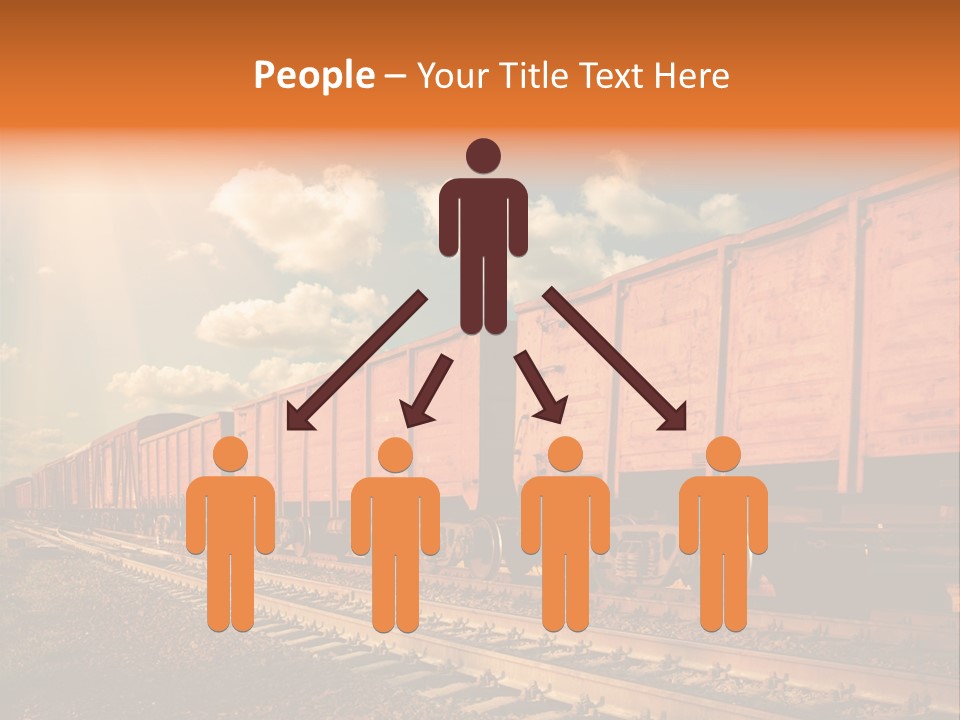 Station Clouds Railing PowerPoint Template