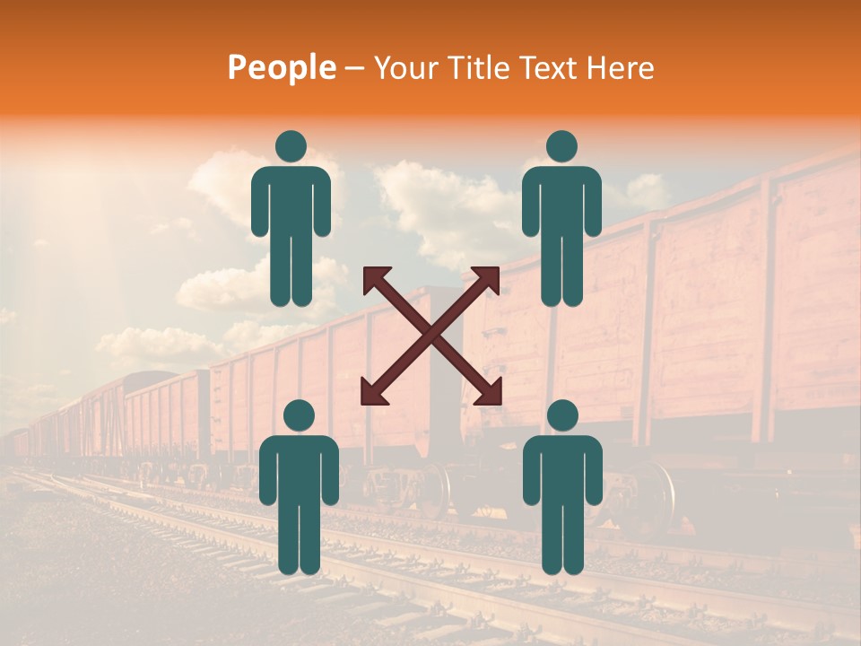 Station Clouds Railing PowerPoint Template