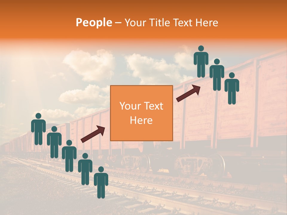 Station Clouds Railing PowerPoint Template