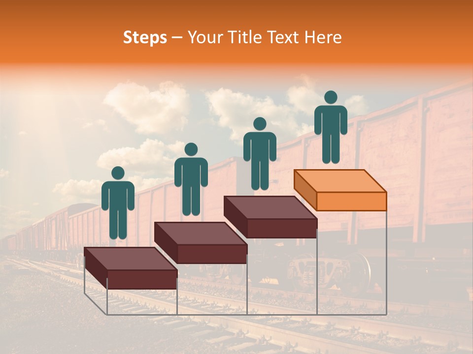 Station Clouds Railing PowerPoint Template