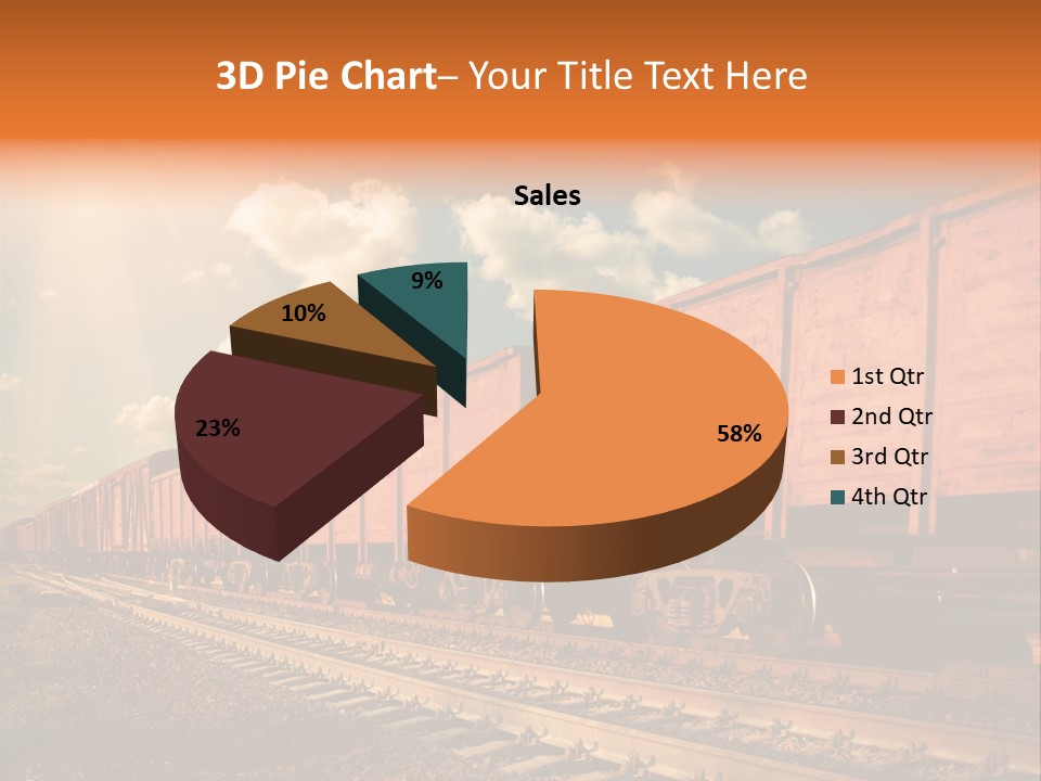 Station Clouds Railing PowerPoint Template