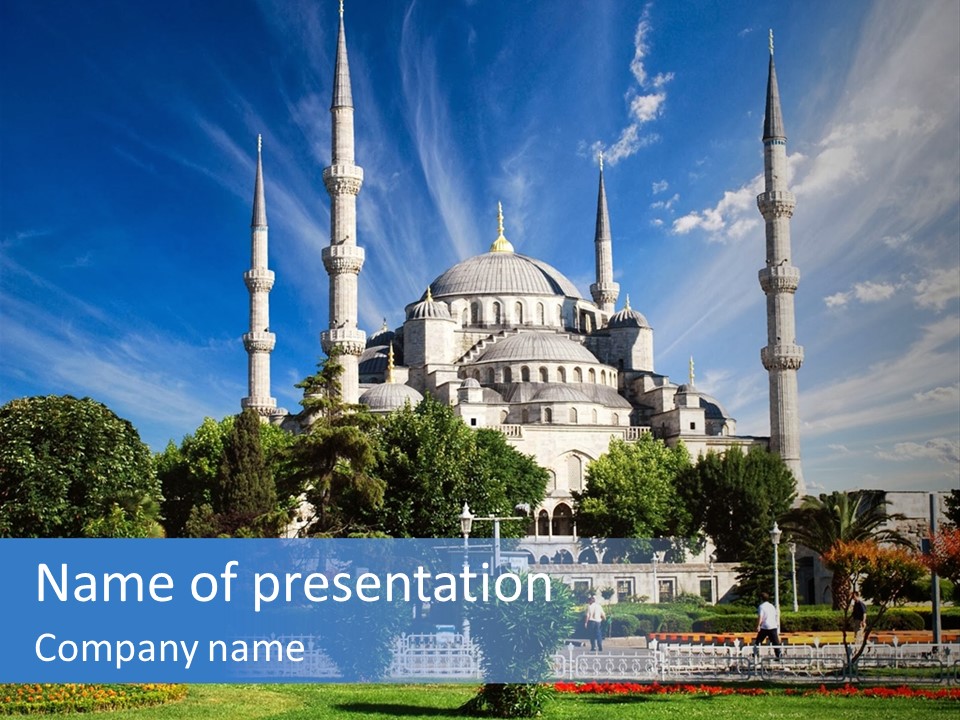 Roof Orient Tower PowerPoint Template