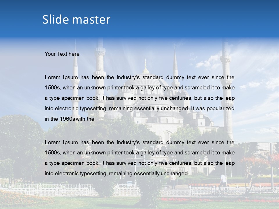 Roof Orient Tower PowerPoint Template