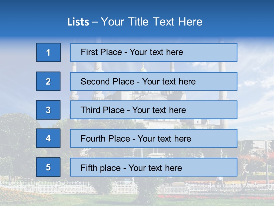 Roof Orient Tower PowerPoint Template