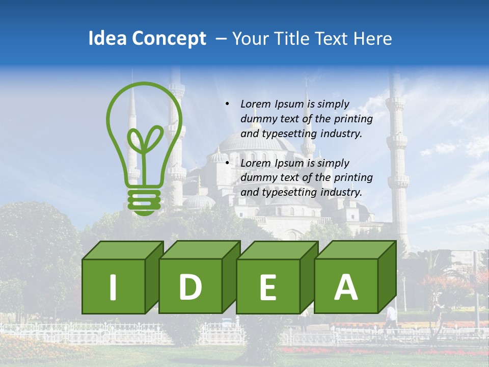 Roof Orient Tower PowerPoint Template
