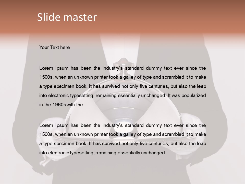 Male Meal Dining PowerPoint Template