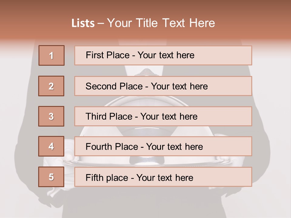Male Meal Dining PowerPoint Template