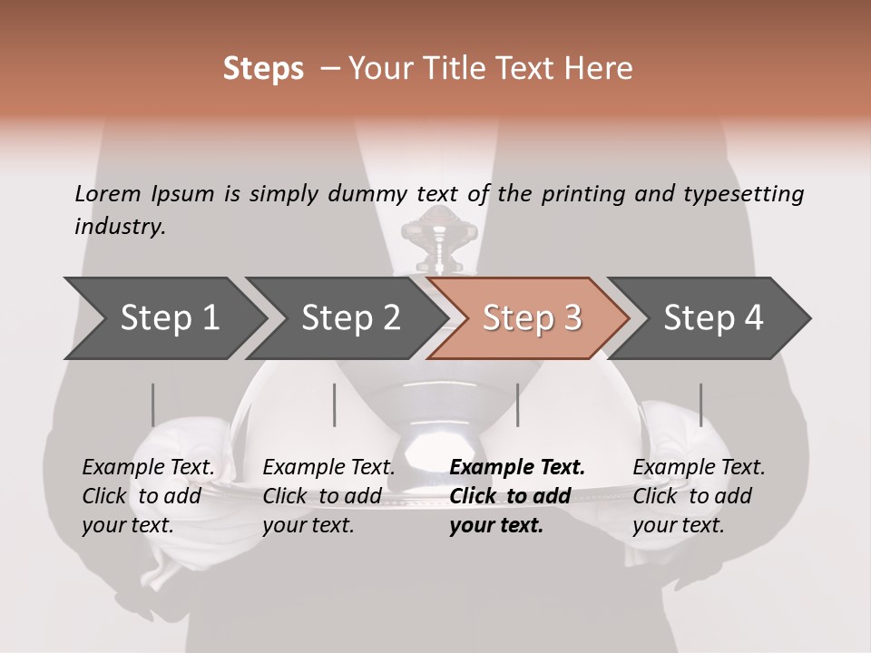 Male Meal Dining PowerPoint Template