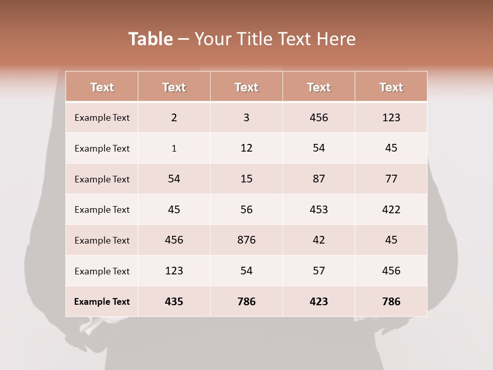 Male Meal Dining PowerPoint Template