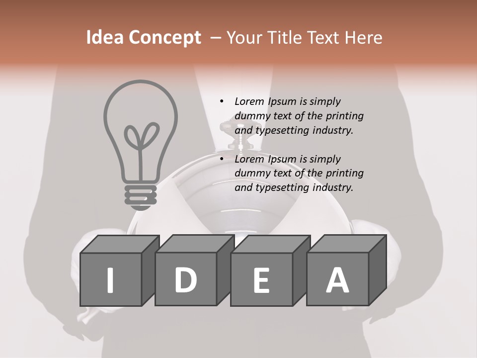 Male Meal Dining PowerPoint Template