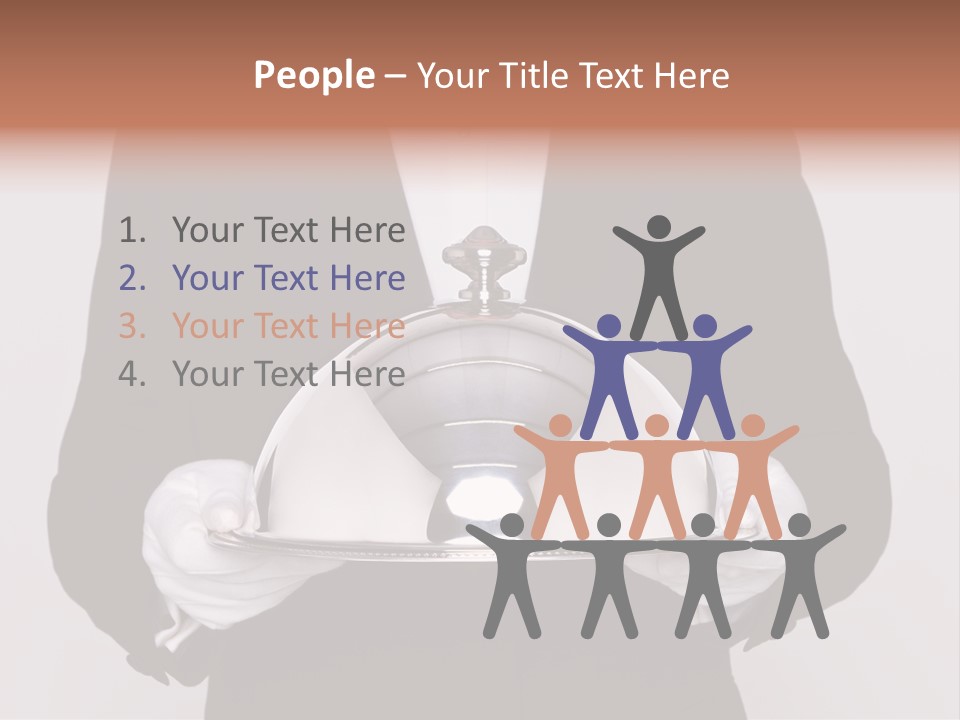 Male Meal Dining PowerPoint Template