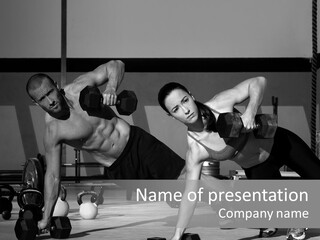 Building Male Sport PowerPoint Template
