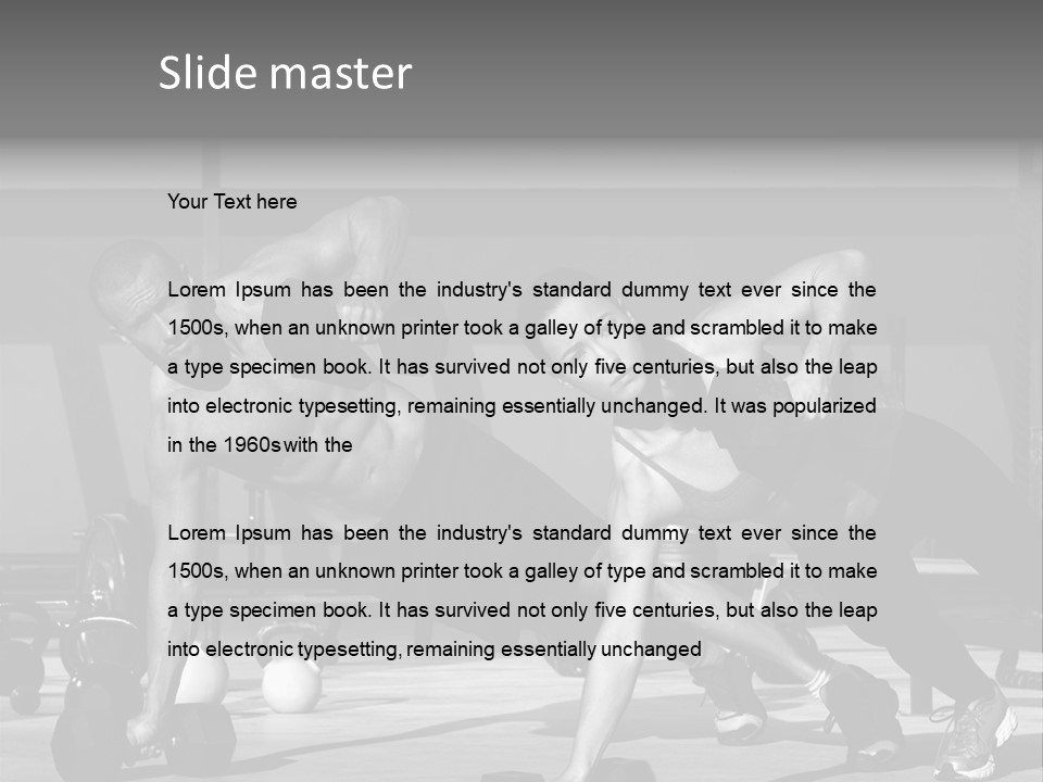 Building Male Sport PowerPoint Template