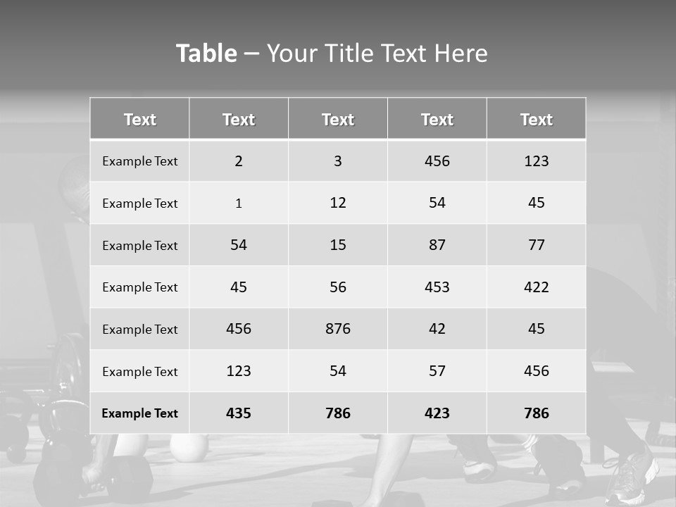 Building Male Sport PowerPoint Template