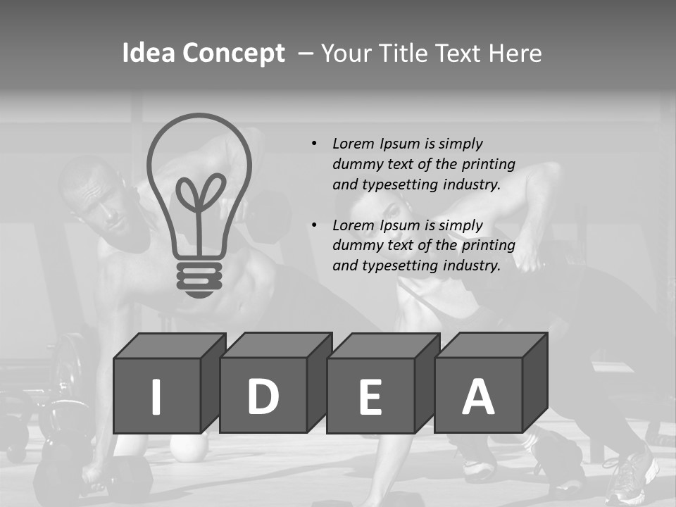 Building Male Sport PowerPoint Template