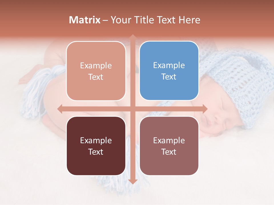 A Couple Of Babies Laying On Top Of Each Other PowerPoint Template